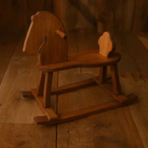Wooden horse rocking chair
