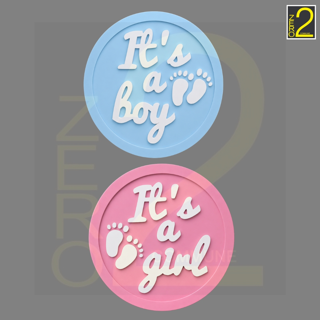 Capture the magic of early days and milestone announcements with our Baby Girl & Baby Boy Board (Set of 2). Perfect for newborn photography, gender reveals, or welcoming your little prince or princess!