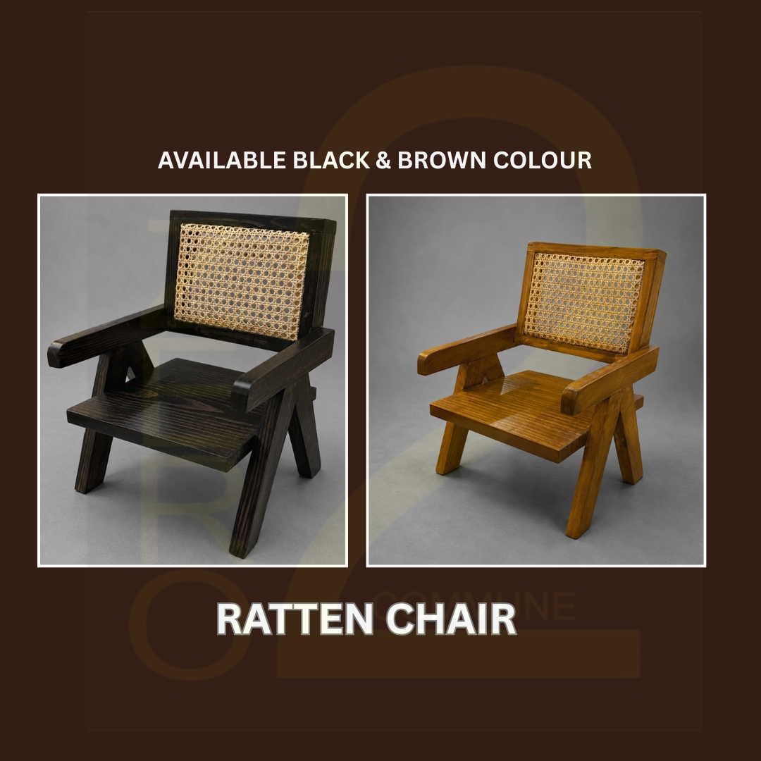 Elegant rattan chair prop adding a natural boho vibe to weddings, photoshoots, and luxury event setups in Pune.