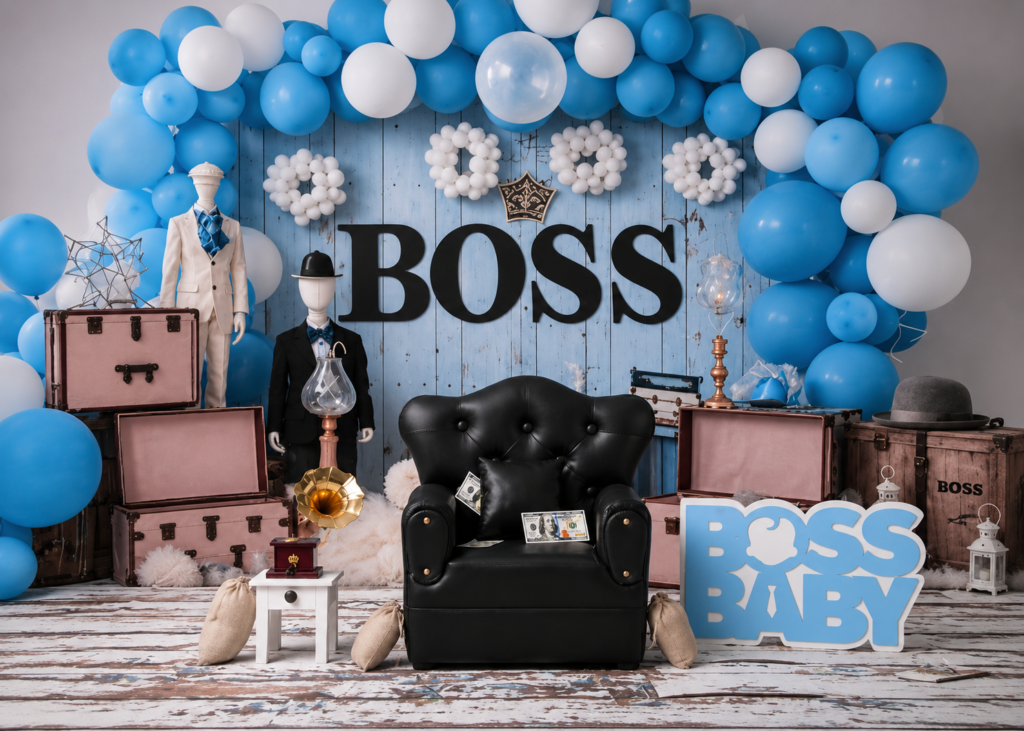 boss baby theme backdrops for photoshoot