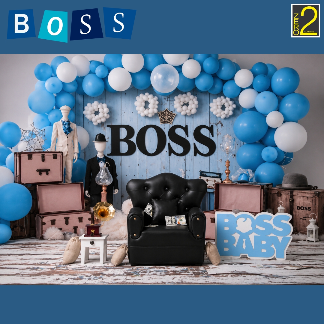 The Ultimate ‘Boss Baby’ Studio Prop Theme: A Stunning Baby Photoshoot Idea!
