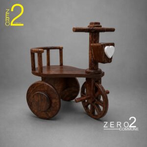 Brown tricycle photography prop for baby and kids photoshoots