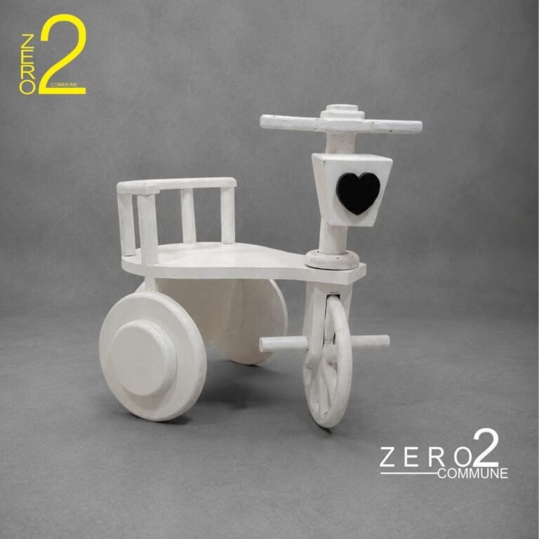 White tricycle photography prop for baby and kids photoshoots