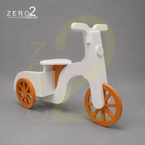 Basket Cycle photography prop in white and blue for baby photoshoot