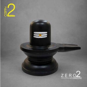 Black Shivling photography prop for Mahashivratri photoshoot