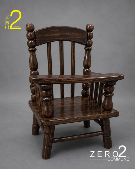 Brown old school chair photography prop for baby and kids photoshoots