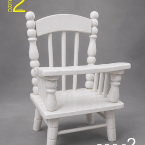 White vintage chair photography prop for baby and kids photoshoots
