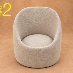 Cream newborn pod photography prop for baby photoshoot
