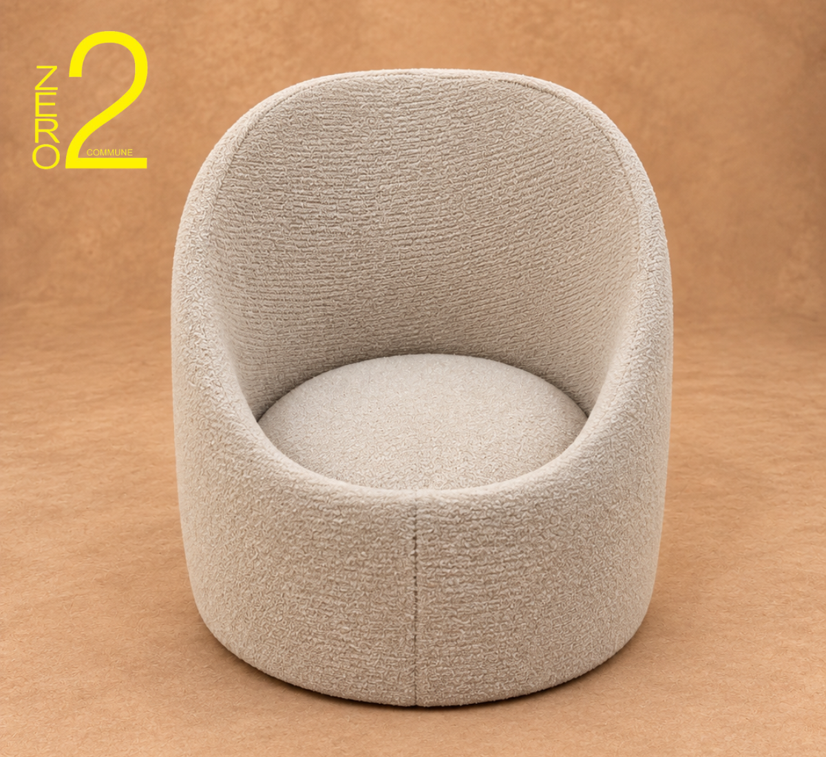 Cream newborn pod photography prop for baby photoshoot